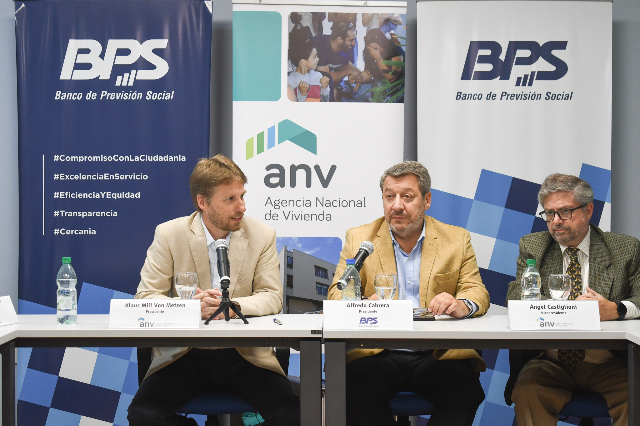 Presidente de BPS y presidente y vice presidente de ANV