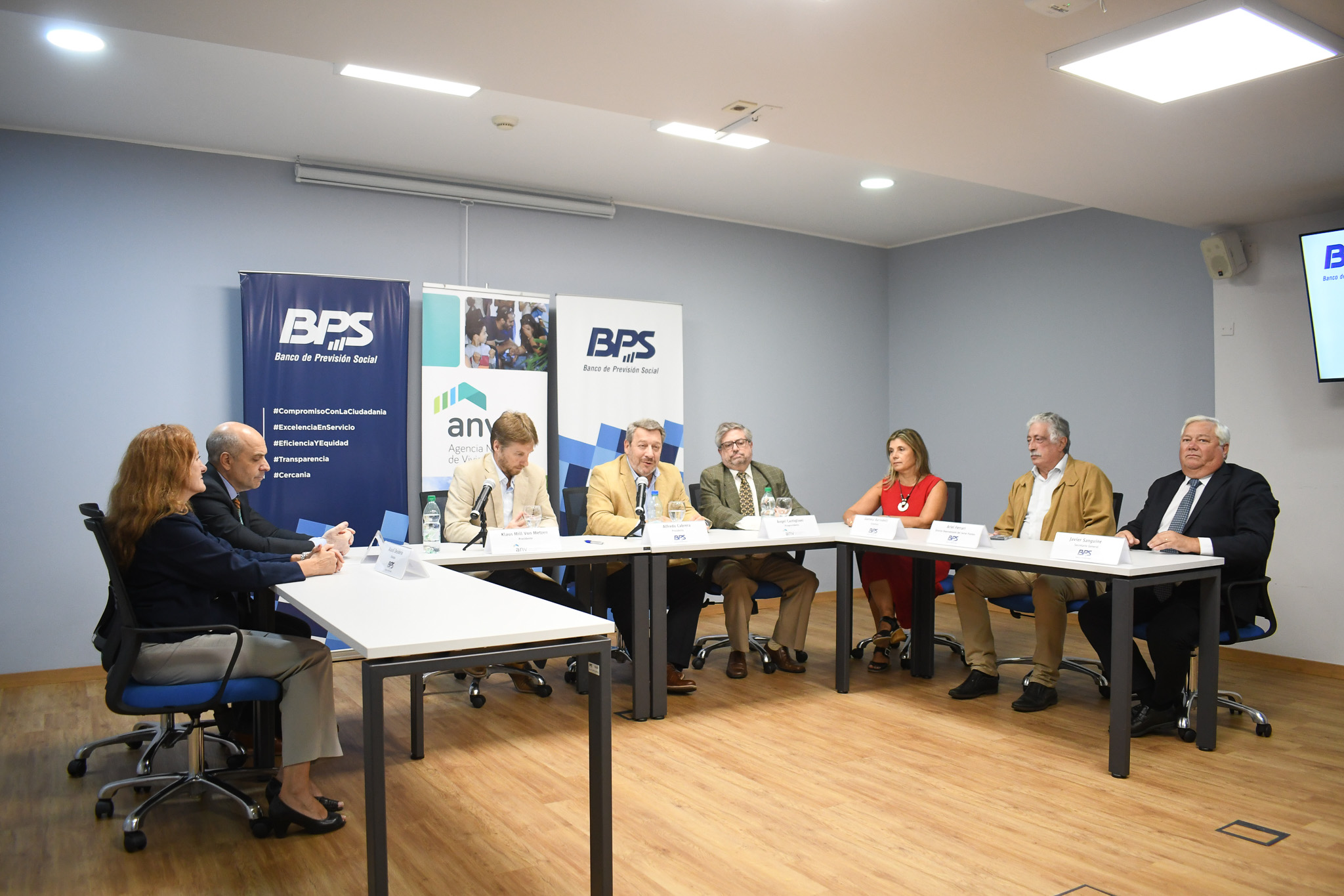 Representantes de BPS y ANV